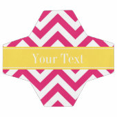 Raspberry Lg Chevron Pineapple Naam Monogram Voetbal (Enkel)