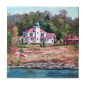 Raspberry Lighthouse Tile Tegeltje (Voorkant)