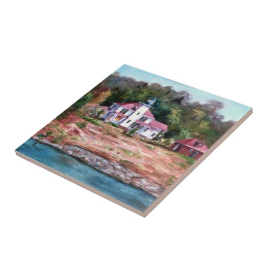 Raspberry Lighthouse Tile Tegeltje (Zijkant)