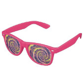 Raspberry limonade vortex party bril retro zonnebril (Gekanteld)