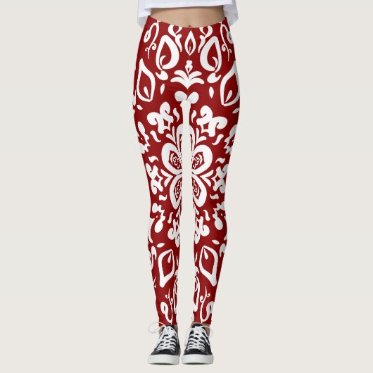 Raspberry Mandala Leggings (Voorkant)