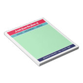 Raspberry Navy Mint Een Notitie Van De Moeder Van Notitieblok (Schuin)