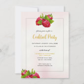 Raspberry Party Uitnodiging (Voorkant)