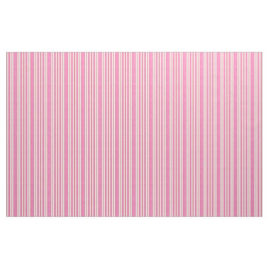 RASPBERRY PINK EN WHITE STRIPES STOF (Yard (91,4 cm))