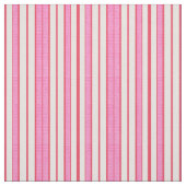 RASPBERRY PINK EN WHITE STRIPES STOF (Swatch)