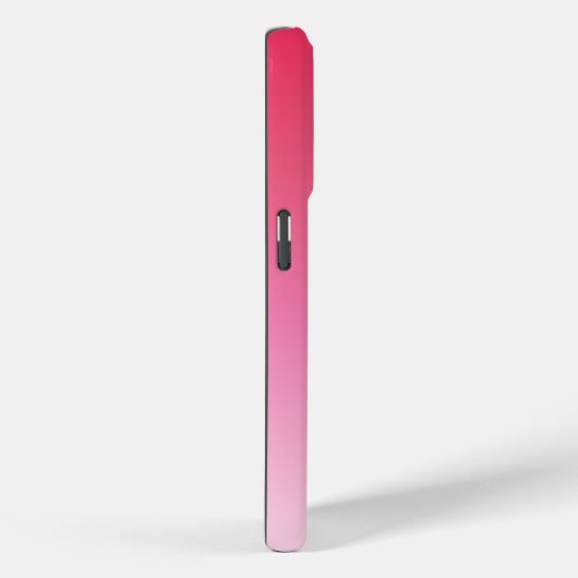 Raspberry Pink Gradient Aangepaste Monogram Naam Case-Mate iPhone Case (Achterkant / Rechts)