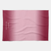 Raspberry Pink Ombre Theedoek (Horizontaal)