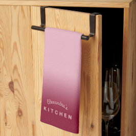 Raspberry Pink Ombre Theedoek