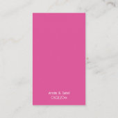 Raspberry Pink Wedding Ceremony Program Informatiekaartje (Achterkant)