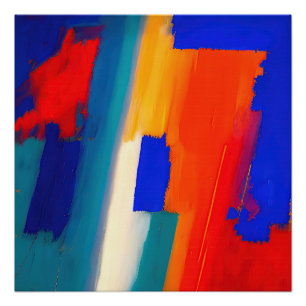 "Raspberry Rhapsody" Abstracte Kunst Perfect Poster