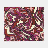 Raspberry Ripple Fleece Deken (Voorkant (Horizontaal))