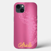 Raspberry Roos Gradient Bokeh Wave Case-Mate iPhone Case (Achterkant)