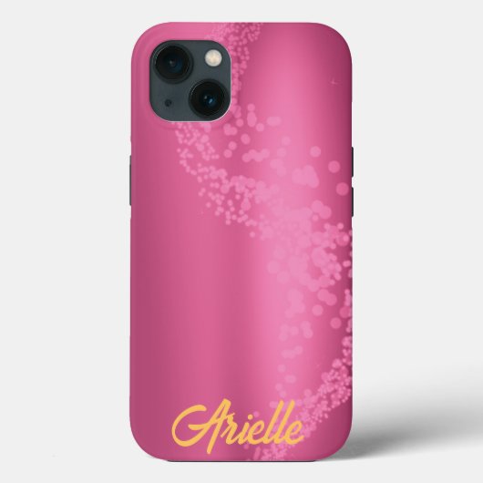Raspberry Roos Gradient Bokeh Wave Case-Mate iPhone Case (Achterkant)