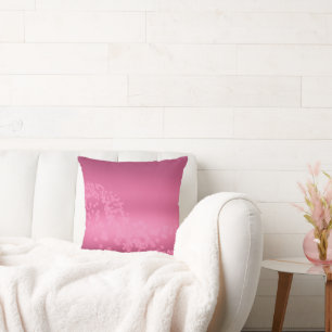 Raspberry Roos Gradient Bokeh Wave Sierkussen