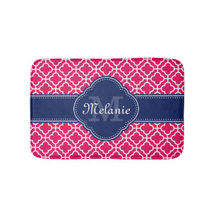 Raspberry roze Whocton marinemonogram Marokkaans P Badmat