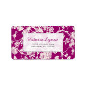 Raspberry Rozen Return Address Label (Voorkant)