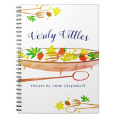 Raspberry salade kom gebruiksvoorwerpen recept not notitieboek (Voorkant)