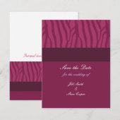 Raspberry Save the Date (Devant / Derrière)