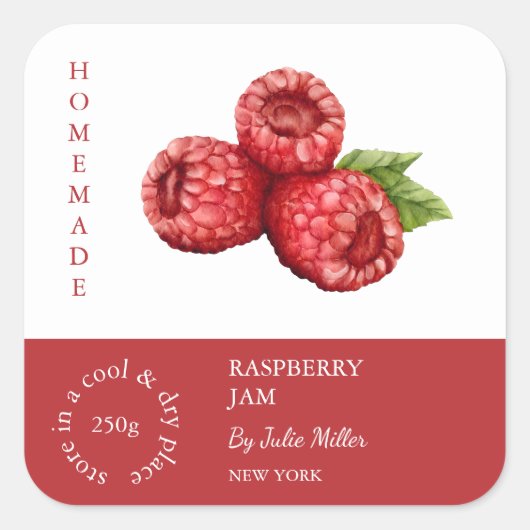 Raspberry Small Business Étiquette (Devant)