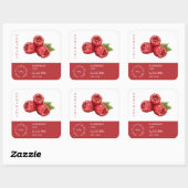 Raspberry Small Business Étiquette (Feuille)