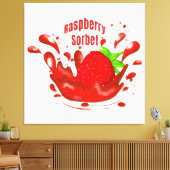 Raspberry Sorbet Canvas Afdruk (Insitu (Woonkamer))