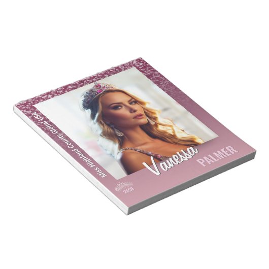 Raspberry Sparkle Titleholder Autograph Notitieblo Notitieblok (Schuin)