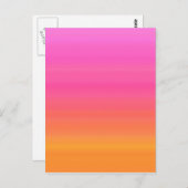 Raspberry Sunset Gradient - Roze Geel Sinaasappel Briefkaart (Voorkant / Achterkant)