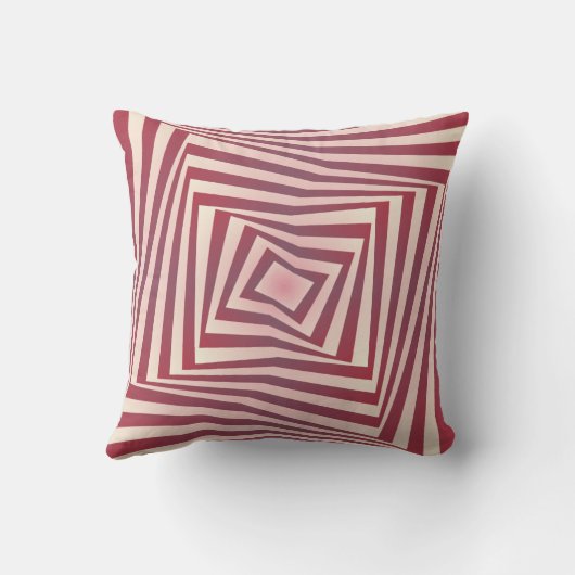 Raspberry Tunnel Whirl Kussen (Achterkant)