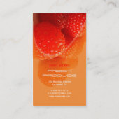 Raspberry, verse producten foto visitekaartjes (Achterkant)