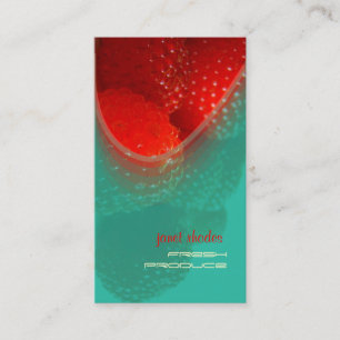 Raspberry, verse producten visitekaartjes