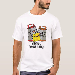 Raspen Grate Grappige Kaas Pun T-shirt