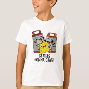 Raspen Grate Grappige Kaas Pun T-shirt