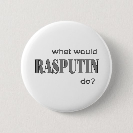 Rasputin Ronde Button 5,7 Cm (Voorkant)
