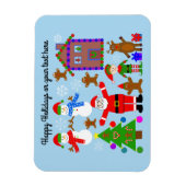 Rassemblement de Noël Magnet #2 (Vertical)