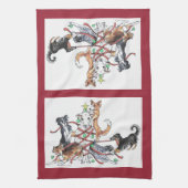 Rassemblement des serviettes de cuisine de Noël de (Vertical)