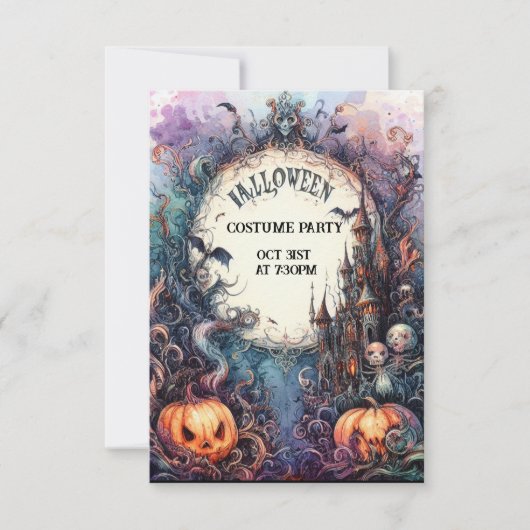 Rassemblement Gastly : Invitation Halloween Tailor (Devant)