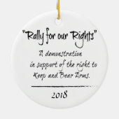 Rassemblement pour notre ornement de Noël de (Dos)