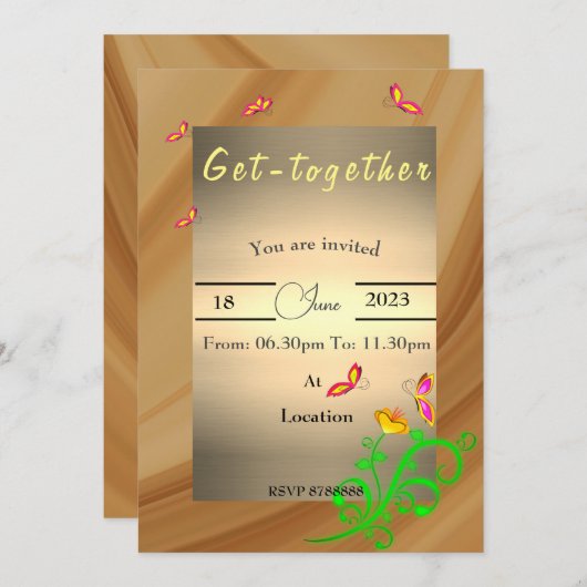 rassembler Invitation (Devant / Derrière)