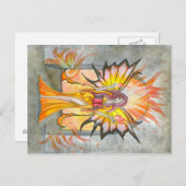 Rassembler la carte postale de fée du feu (Devant / Derrière)