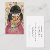 Rassembler les coeurs d'amour Cartes de visite d'a (Devant / Derrière)