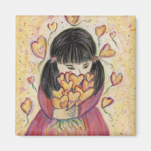 Rassembler les coeurs d'amour Magnet frigo inspira (Devant)