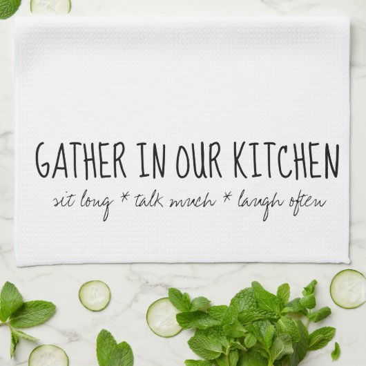 Rassemblez dans notre serviette de cuisine (Plié)