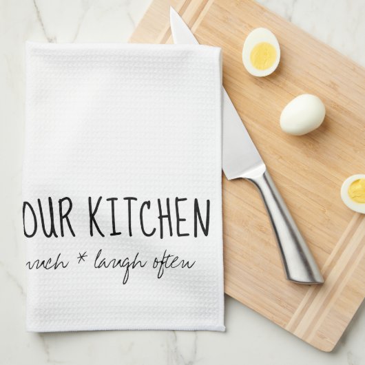 Rassemblez dans notre serviette de cuisine (Quart Plié)