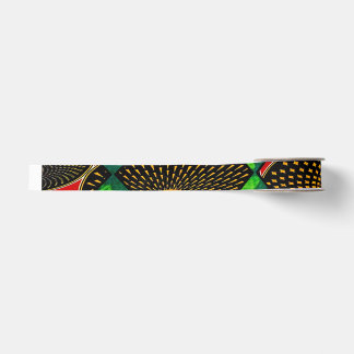 Rasta African Print Grosgrain Lint