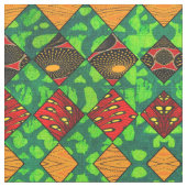 Rasta African Print Stof (Close Up)