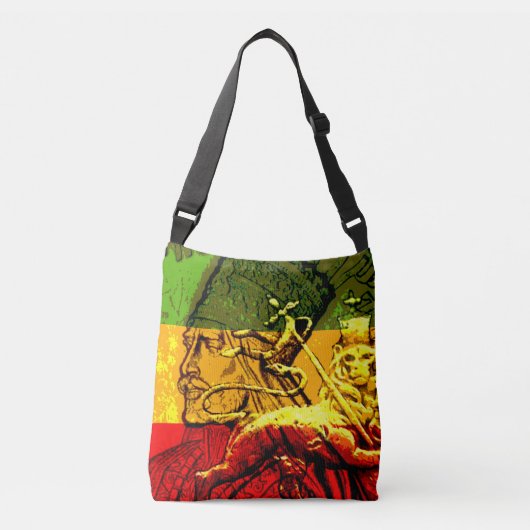 Rasta All Over Design Cross Body Bag Crossbody Tas (Voorkant)