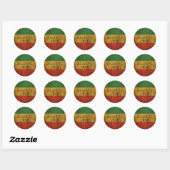 Rasta Altijd Irie Ronde Sticker (Vel)