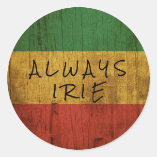 Rasta Altijd Irie Ronde Sticker