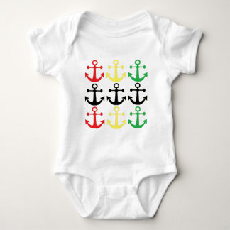 Rasta Anchors Romper