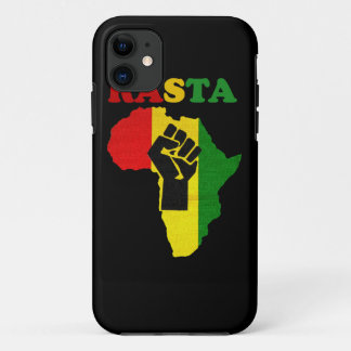 Rasta Black Power Fist over Afrika iPhone 5 Hoesje